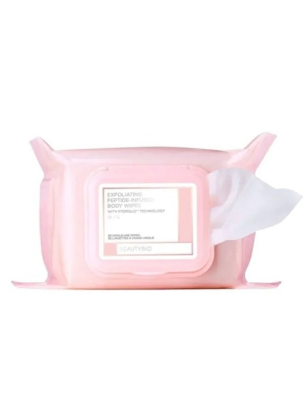 BeautyBio Exfoliating Peptide Body Wipes 30 Ct NIP